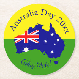 Posavasos Redondo De Papel Editar año de texto coincidiendo con la ronda de A