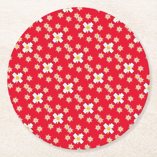 Posavasos Redondo De Papel Ein Pappuntersetzer für echte schweizer Patrioten (Anverso)