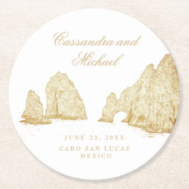 Posavasos Redondo De Papel El Arco | Cabo San Lucas MÉXICO