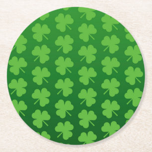 Posavasos Redondo De Papel El día de St Patrick