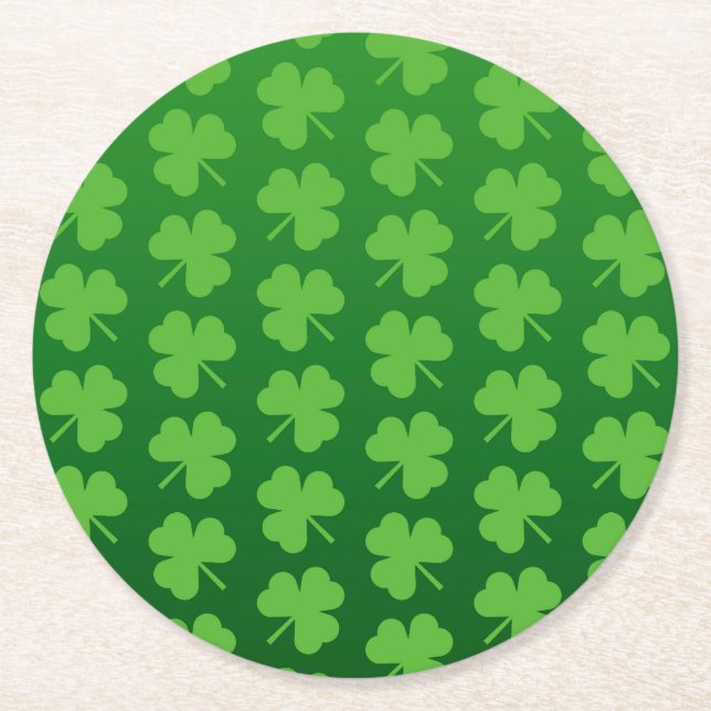 Posavasos Redondo De Papel El día de St Patrick (Anverso)