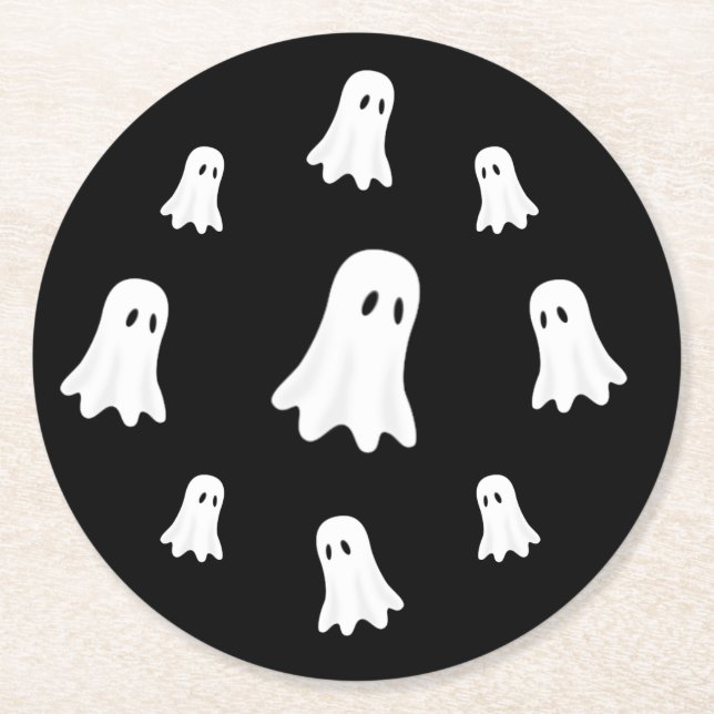 Posavasos Redondo De Papel El fantasma flotante- (Anverso)
