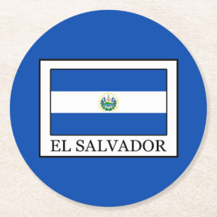 Posavasos Redondo De Papel El Salvador