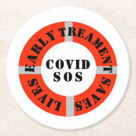 Posavasos Redondo De Papel El tratamiento temprano salva vidas