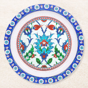 Posavasos Redondo De Papel Elegantes y lujosas galletitas de papel