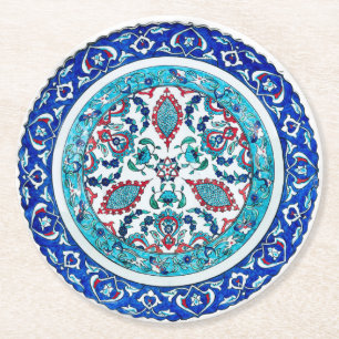 Posavasos Redondo De Papel Elegantes y lujosas galletitas de papel