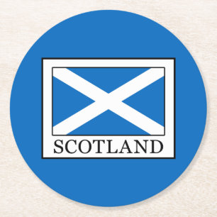 Posavasos Redondo De Papel Escocia