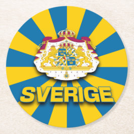 Posavasos Redondo De Papel Escudo de armas