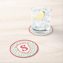 Escudo del Monograma de Grandmillennial Preppy Hol