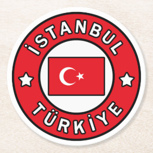 Posavasos Redondo De Papel Estambul Türkiye