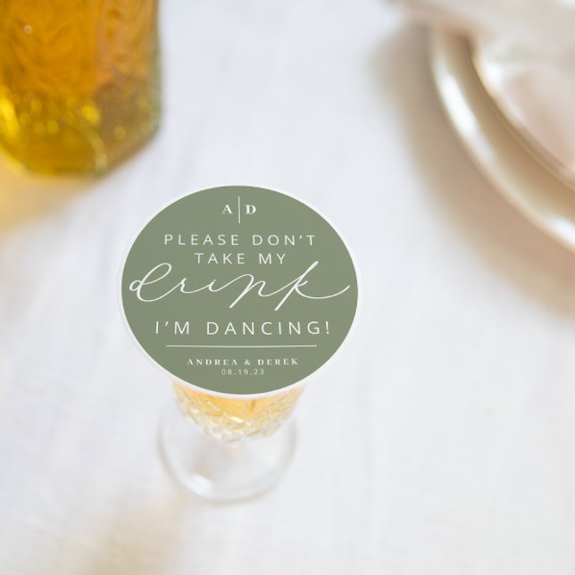 Posavasos Redondo De Papel Estoy bailando la serpentina de la recepción de be (Subido por el creador)