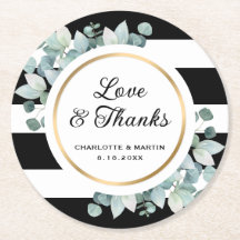 Eucalipto de verde rayado negro y blanco