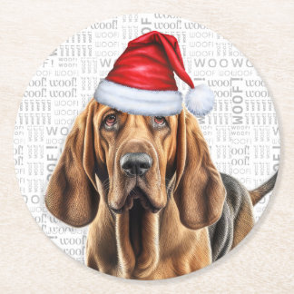 Posavasos Redondo De Papel Famosos Navidades destruyen la festividad del perr