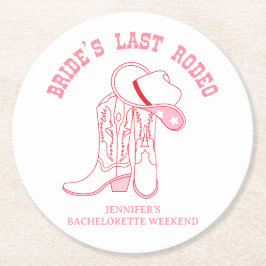 Posavasos Redondo De Papel favoritos para la despedida de soltera de la novia