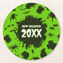 Feliz Halloween Texto Personalizado Oscuro Insecto