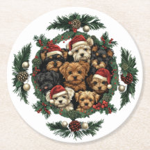 Feliz Navidad Yorkshire Terrier Dogs