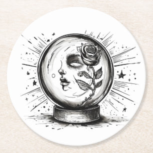 Posavasos Redondo De Papel Femme Fortuna