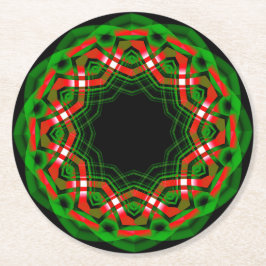 Posavasos Redondo De Papel Festival Celtic Yule