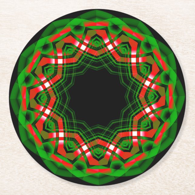 Posavasos Redondo De Papel Festival Celtic Yule (Anverso)