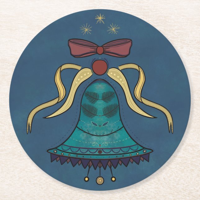 Posavasos Redondo De Papel Festividades (Anverso)