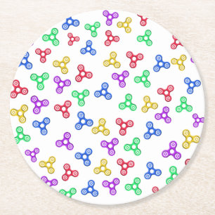 Posavasos Redondo De Papel Fidget Spinners