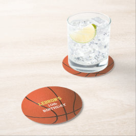 Posavasos Redondo De Papel Fiesta de baloncesto