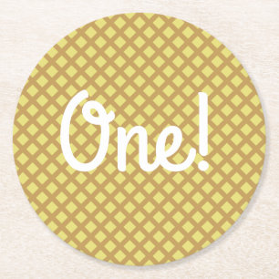 Posavasos Redondo De Papel Fiesta de cumpleaños de Ice Cream