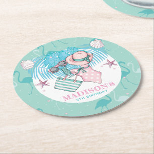 Posavasos Redondo De Papel Fiesta de grupo personalizado