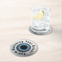 Posavasos Redondo De Papel ¡👁️ Fiesta de Halloween!