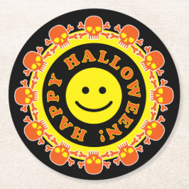 Posavasos Redondo De Papel Fiesta de Halloween