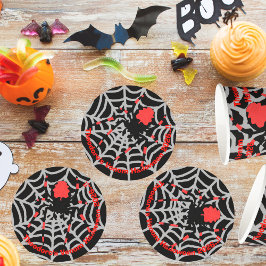 Posavasos Redondo De Papel Fiesta de Halloween para Niños Venom