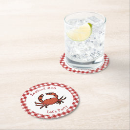 Posavasos Redondo De Papel Fiesta de hierba de pescado