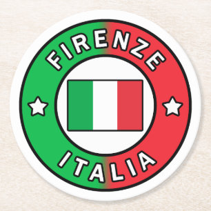 Posavasos Redondo De Papel Firenze Italia