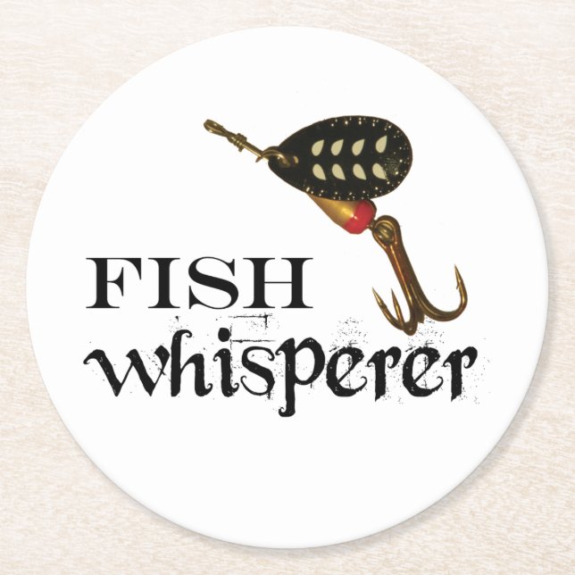 Posavasos Redondo De Papel Fish Whisperer (Anverso)