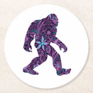 POSAVASOS REDONDO DE PAPEL FLORAL BIGFOOT