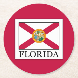 Posavasos Redondo De Papel Florida