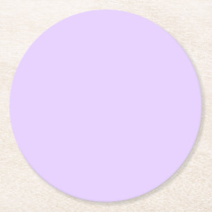 Posavasos Redondo De Papel Fondo Lilac plano