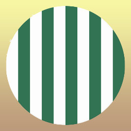 Posavasos Redondo De Papel Frasco clásico de época franjas verde y blanca