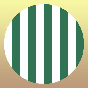 Posavasos Redondo De Papel Frasco clásico de época franjas verde y blanca