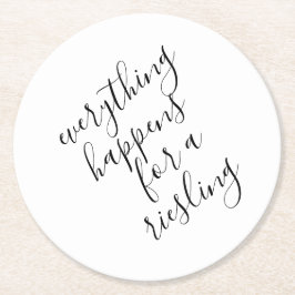 Posavasos Redondo De Papel Funny Wine Fiesta Ideas Papel Redondo