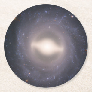 Posavasos Redondo De Papel Galaxia Espiral Ngc 1015.