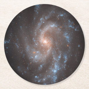 Posavasos Redondo De Papel Galaxia Espiral Ngc 5584