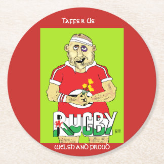 Posavasos Redondo De Papel galeses