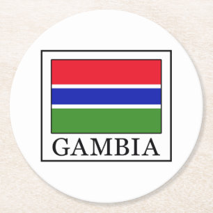 Posavasos Redondo De Papel Gambia