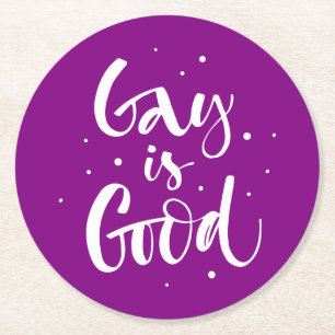 Posavasos Redondo De Papel Gay es bueno
