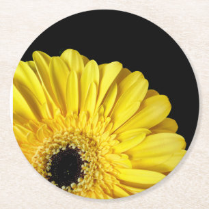 Posavasos Redondo De Papel Gerbera Flower