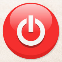 Gigante Botón de encendido rojo