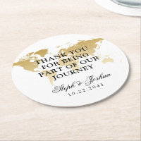 Gold World Map Travel Gracias a Boda Favor