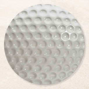Posavasos Redondo De Papel Golf Ball Sport