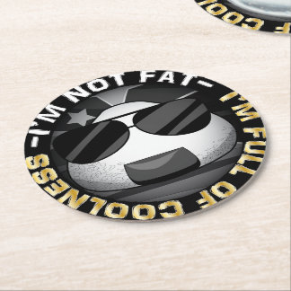 Posavasos Redondo De Papel Gracioso béisbol japonés